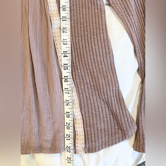 Jolt Women’s Boho Embroidered Long Sleeve Mauve Peasant Top | Size XS - Picture 8 of 9